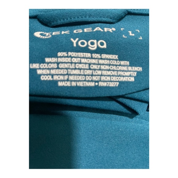 Tek Gear yoga jacket zipper front high neck zip pockets size Large Blue … - Picture 13 of 13